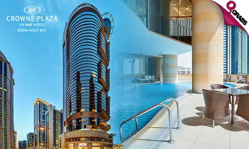 Friday Brunch Buffet, Pool Access & More at Crowne Plaza Doha West Bay!